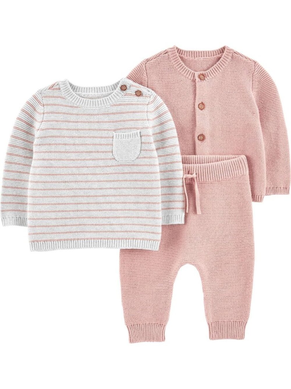 Cozy Baby 3-Piece Sweater Set | Soft Knit, Cute Design, Perfect for Fall